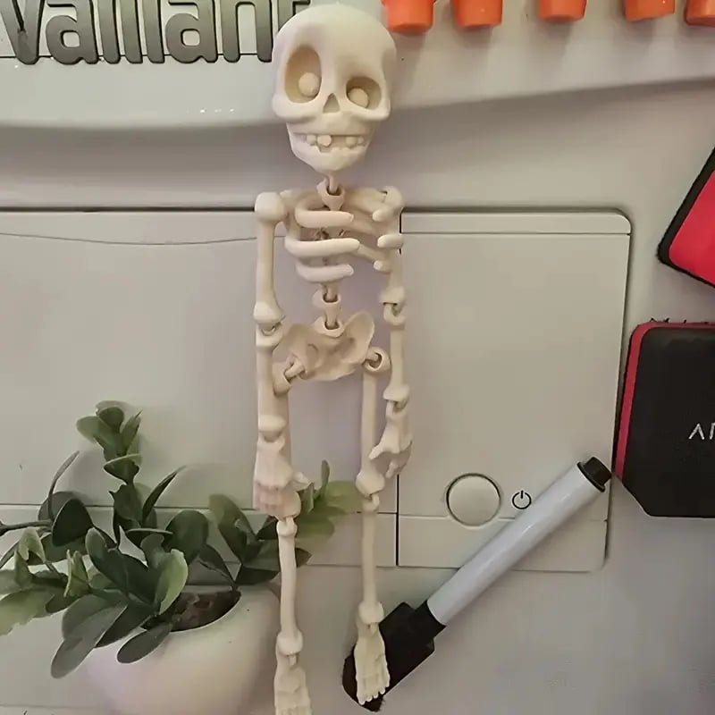 3D Printed Vintage Skeleton Magnetic Figurine ๐