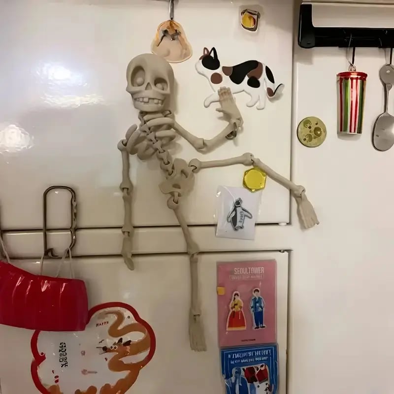 3D Printed Vintage Skeleton Magnetic Figurine ๐
