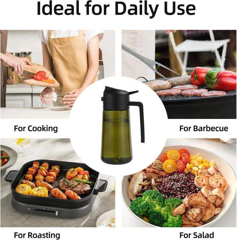 2-in-1 Oil Sprayer ⚫ Light-Blocking | 16oz/470ml 📏 by mysite