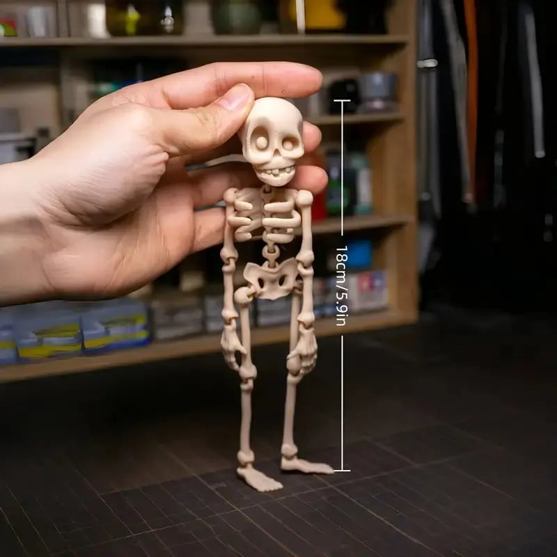 3D Printed Vintage Skeleton Magnetic Figurine ๐