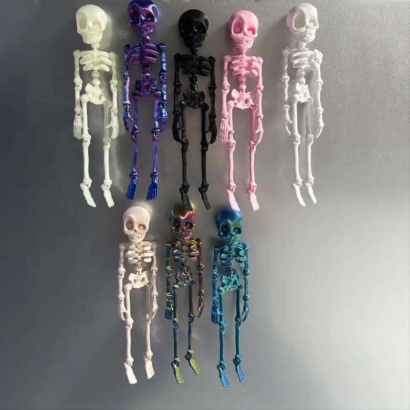 3D Printed Vintage Skeleton Magnetic Figurine ๐