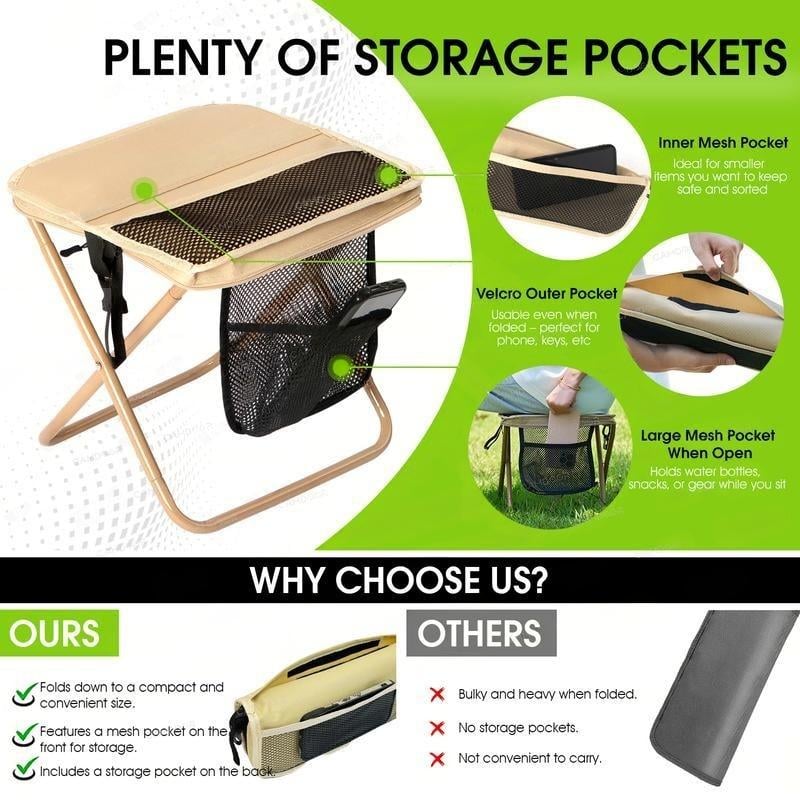 Camping Chairs, Christmas first choice, 1.5 lbs ultra light by mysite