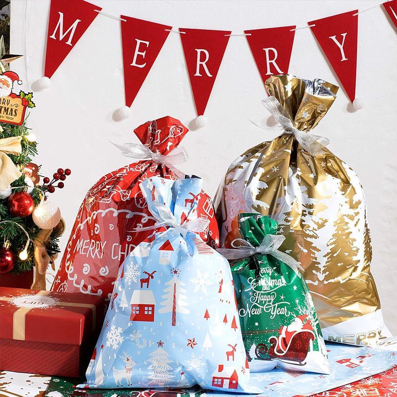 🎁Christmas Drawstrings Gift Bags