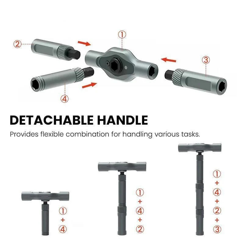 🔥24 in 1 DlY Screwdriver Set Magnetic Compact and Portable Ratchet Screwdriver