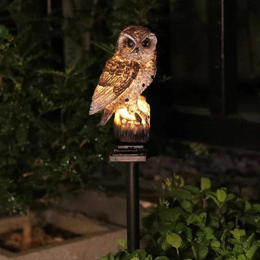 🔥Hot Sale🔥Waterproof Solar Owl Light – LED Pathway Light for Lawn, Garden & Outdoor Decor