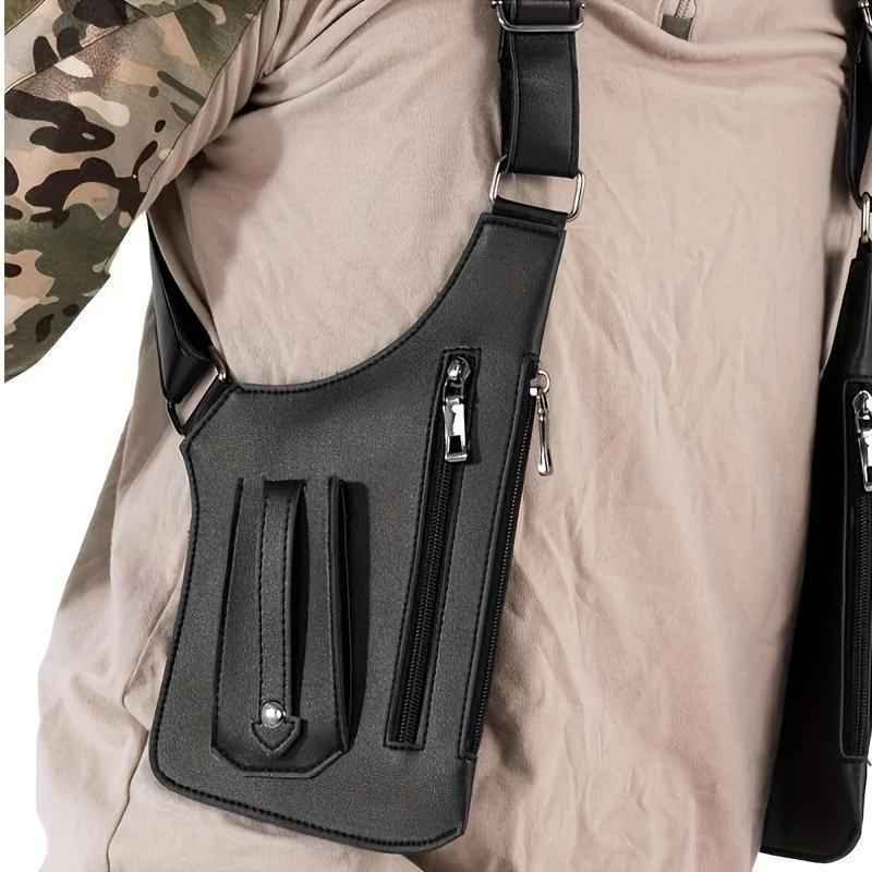 🔥Last Day 48% OFF-Premium Leather Adjustable Underarm Shoulder Bag for Men