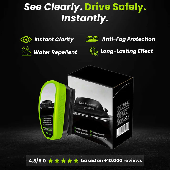 🚗🧼 Multi‑Surface Oil Film Cleaning Brush for Auto & Household Glass