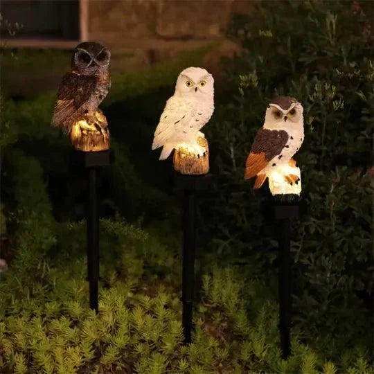 🔥Hot Sale🔥Waterproof Solar Owl Light – LED Pathway Light for Lawn, Garden & Outdoor Decor