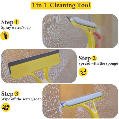 💥Buy 1 Get 1 50% OFF🔥3 in 1 Window Cleaning Scraper