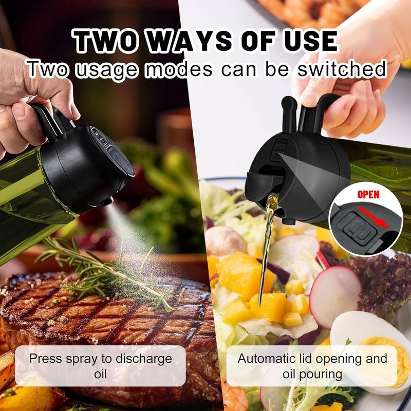 2-in-1 Oil Sprayer ⚫ Light-Blocking | 16oz/470ml 📏
