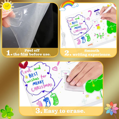 🎅The perfect gift for this Christmas🎁Creative Rewritable Acrylic LED Message Board 🎨 (set come with 7 Pens)