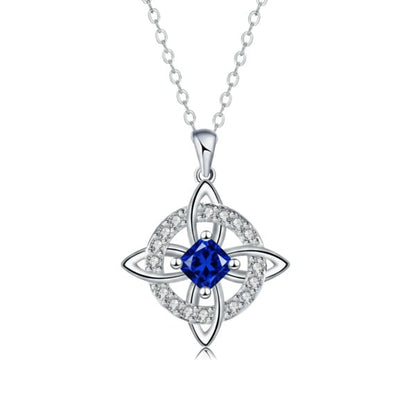 ✨ Mystical Birthstone Witches Knot Necklace – Natural Crystal 🔮💞Protect Your Loved Ones