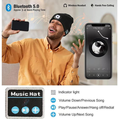 🔥🎄LED Bluetooth Beanie by mysite