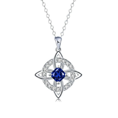 ✨ Mystical Birthstone Witches Knot Necklace – Natural Crystal 🔮💞Protect Your Loved Ones