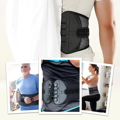 ✨Relieve Back Pain Anytime, Anywhere🎉Adjustable Double Pulley Breathable Lumbar Support Shaping Waist Belt