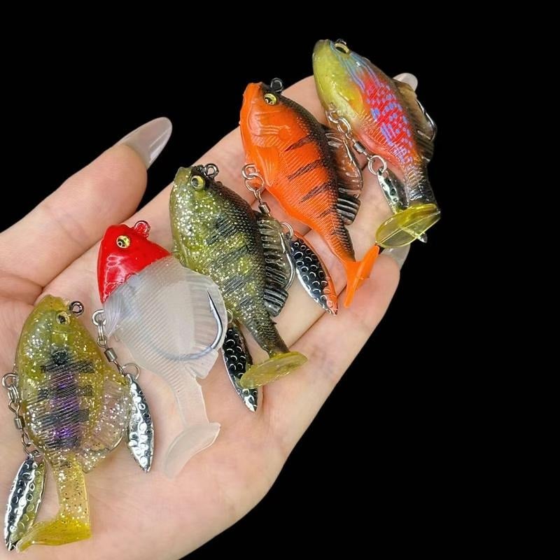 🏆#1 Best Seller ⏰6Pcs Multiple Pre-Rigged Jig Head Soft FishingLures