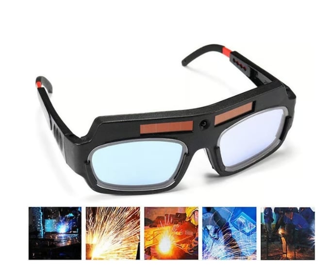 🎁⏳Solar Auto-Darkening Welding Goggles – Eye Protection with Smart Light Control