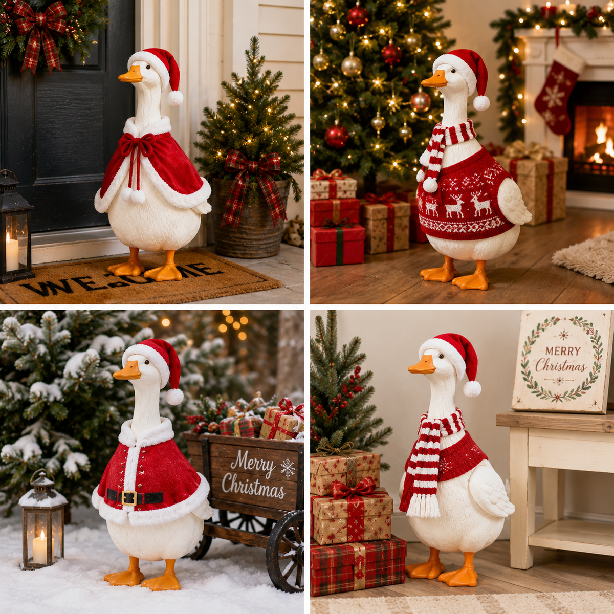 🪿 Classic Porch Goose Statue – Cozy Country Charm for Every Season🌿