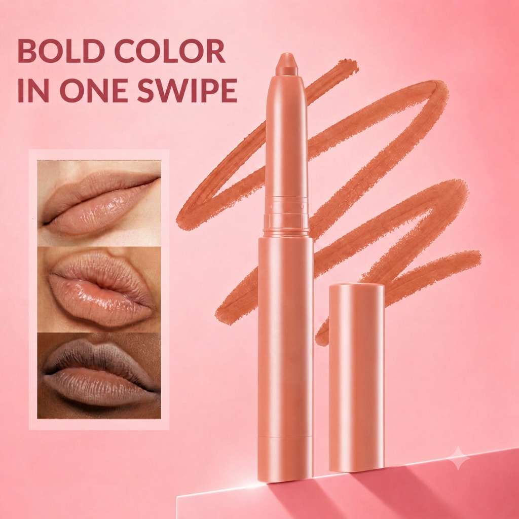 Easy Glide Lip Liner bold color in one swipe