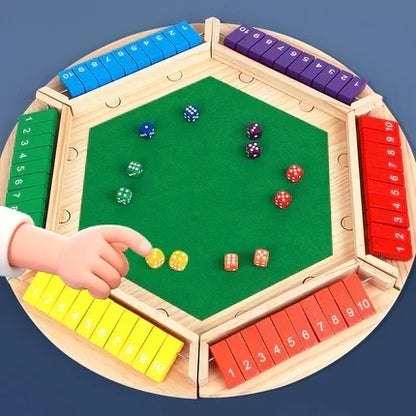 🔥Only 10 Sets Left!🕹️SHUT THE BOX-WOODEN DICE BOARD GAME
