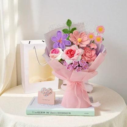 🎁Forever Flowers for Mom — Handmade Crochet Bouquet 💐