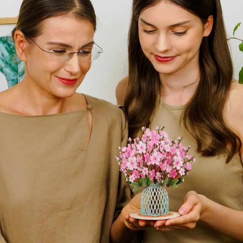2-in-1 Gift & Décor for Every Moment🌸3D Flower Bouquet Pop Up Card