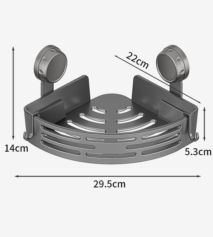 🔥Clearance Sale🎄3-Pack Gun Gray Plastic Triangle Suction Cup