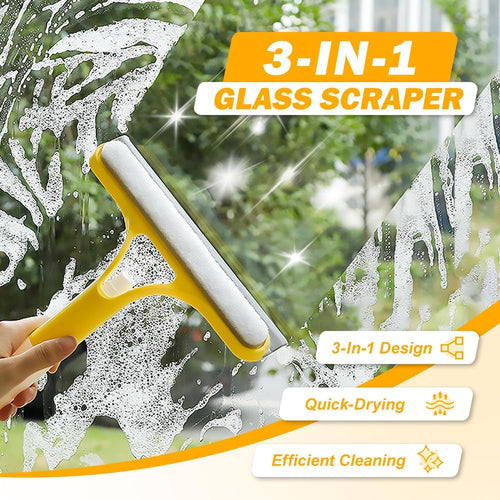💥Buy 1 Get 1 50% OFF🔥3 in 1 Window Cleaning Scraper