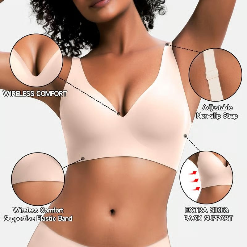 🏆#1 Bestselling🏆VRCOMFY Jelly Wireless Womens Everyday Bras